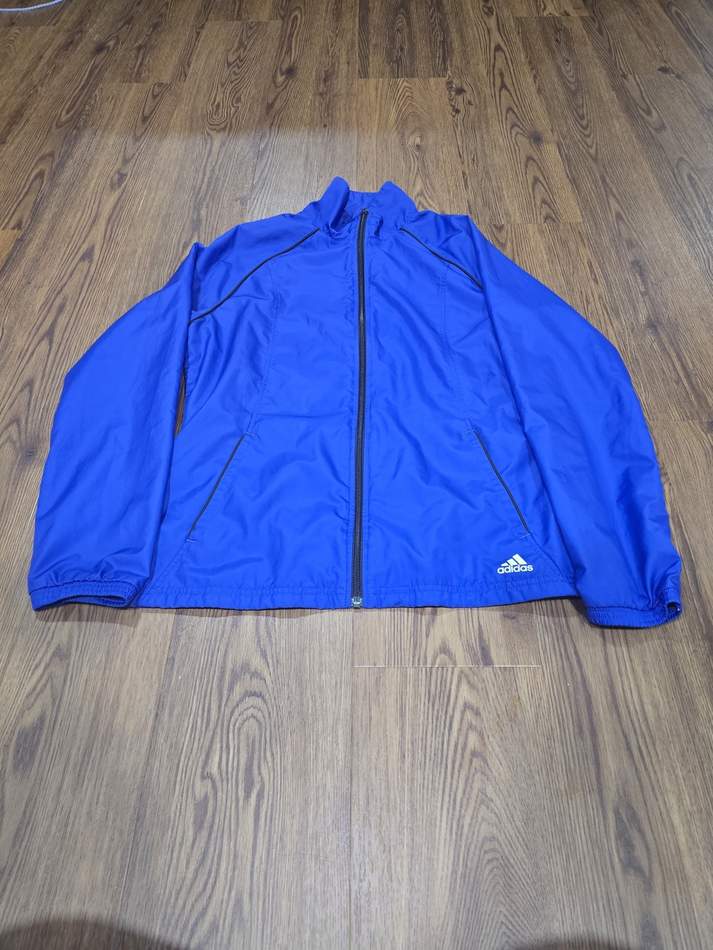 adidas Royal Blue Full-Zip Windbreaker Jacket